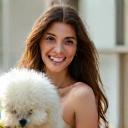 Hurst Bucsit with her Bichon Chloe